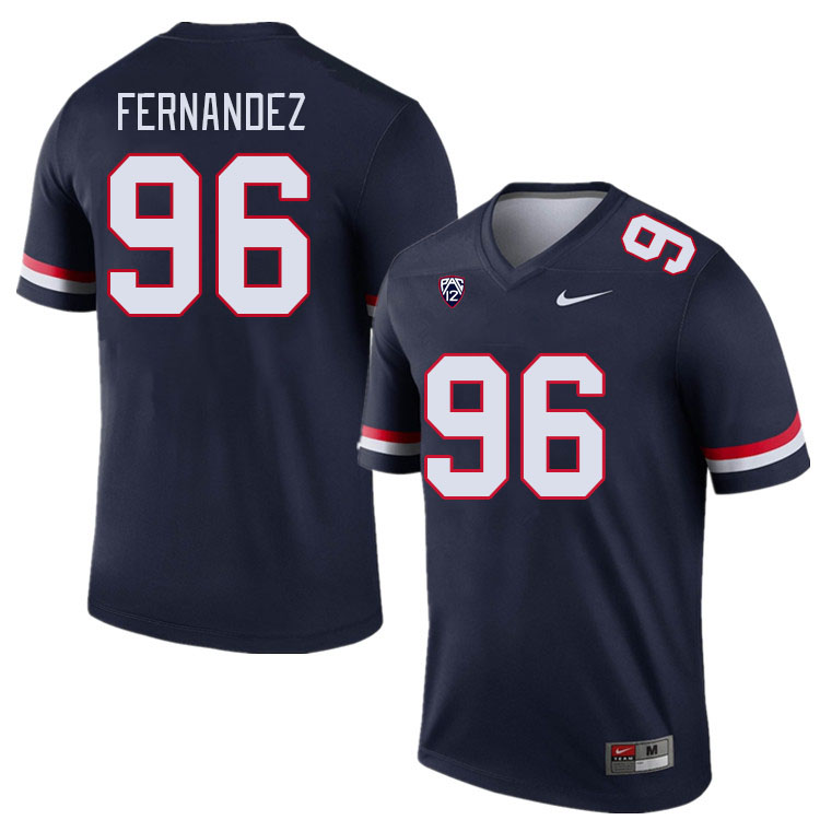 Men #96 Nick Fernandez Arizona Wildcats College Football Jerseys Stitched Sale-Navy